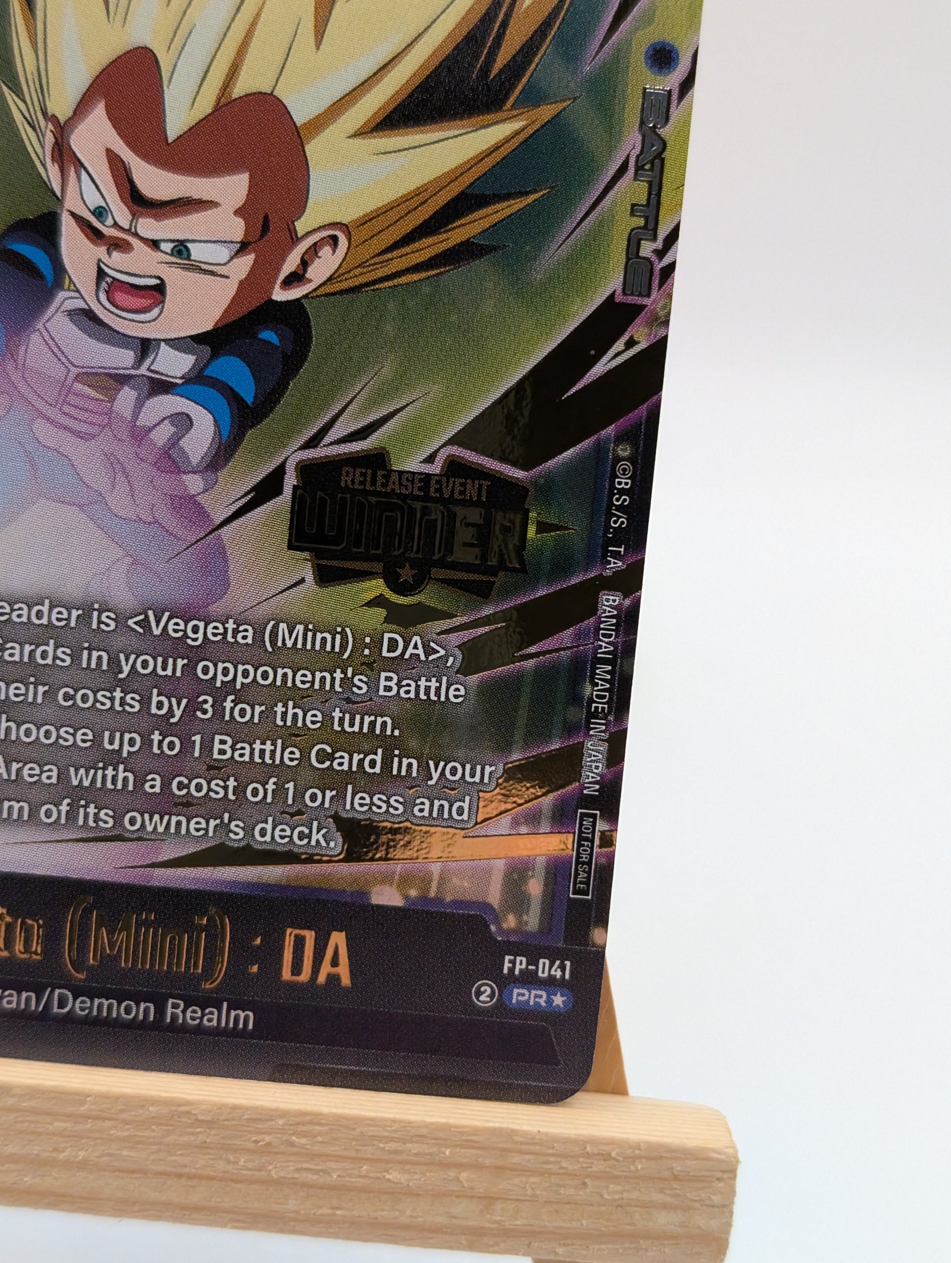Vegeta (Mini) : DA - FP-041 (Release Event Winner) - Rivals Clash Release Event Cards FRENLY BRICKS - Open 7 Days