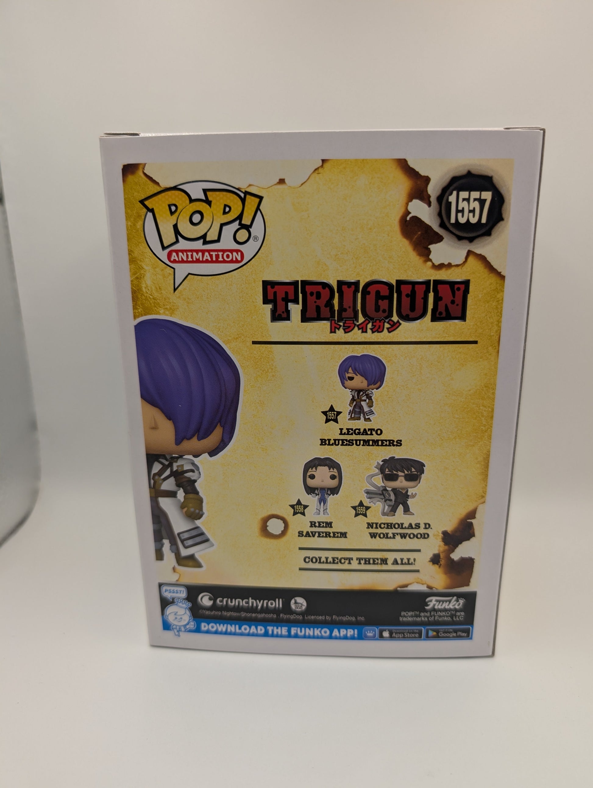 Funko Pop Animation Trigun 1557 Legato Bluesummers Anime Vinyl Figure FRENLY BRICKS - Open 7 Days
