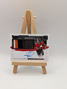 2021 Impeccable Jaelon Darden Elegance Rookie Helmet/Patch On Card Auto #/75