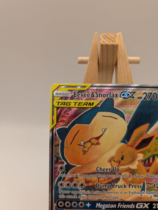 Eevee & Snorlax GX Sm169 Holo TAG TEAM Promo FRENLY BRICKS - Open 7 Days