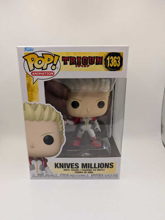 FUNKO POP Vinyl Trigun Knives Millions (#1363) FRENLY BRICKS - Open 7 Days