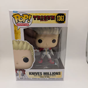 FUNKO POP Vinyl Trigun Knives Millions (#1363) FRENLY BRICKS - Open 7 Days