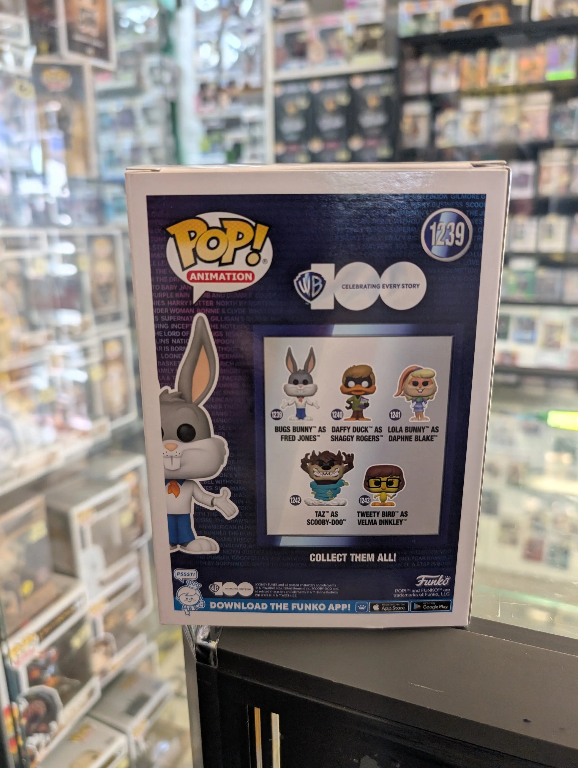 Looney Tunes - Bugs Bunny as Fred (WB 100th) Pop! Vinyl [1239] FRENLY BRICKS - Open 7 Days
