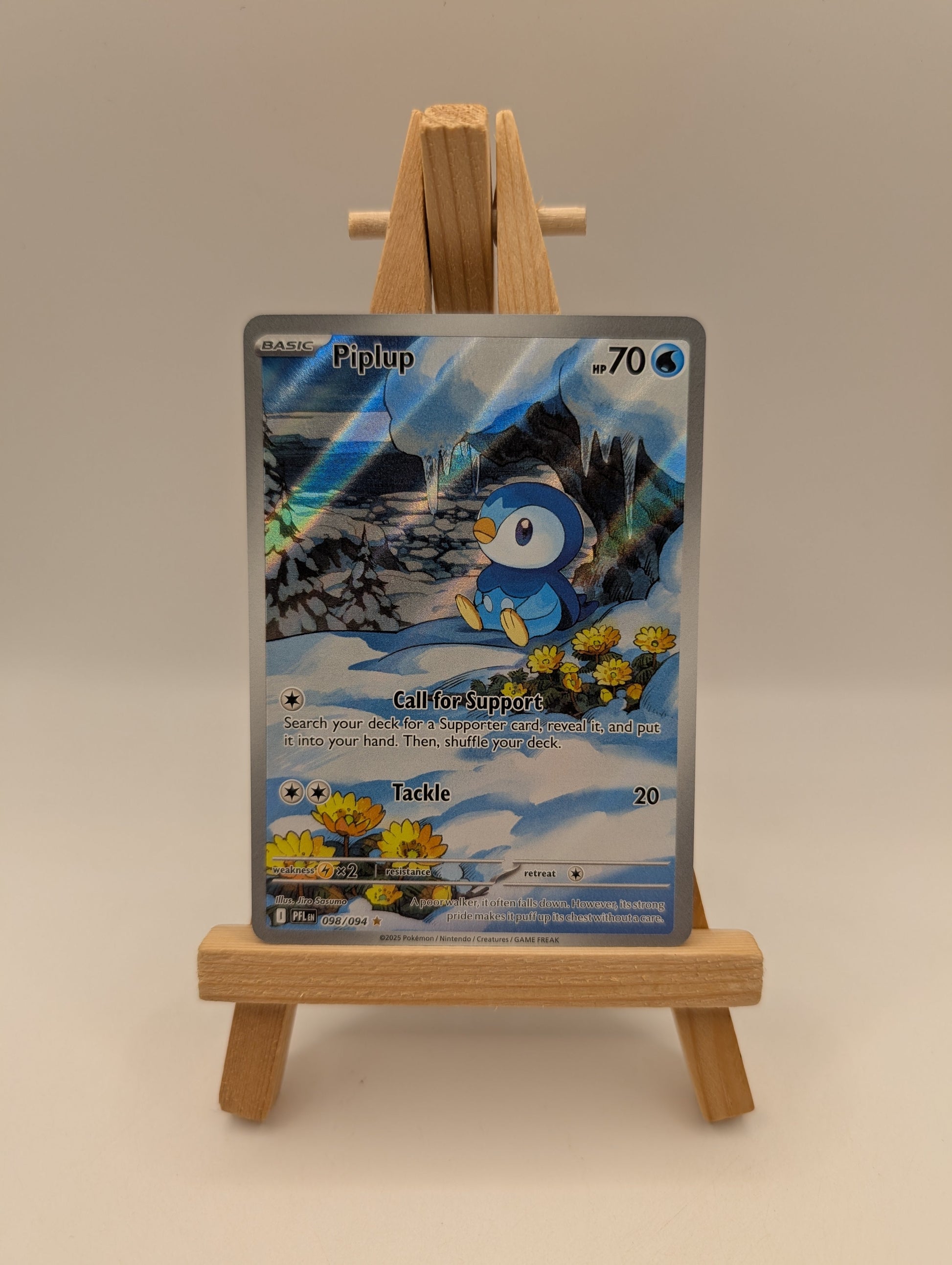 Piplup 098/094 - Phantasmal Flames Illustration Rare Pokemon TCG - M/LP Card FRENLY BRICKS - Open 7 Days