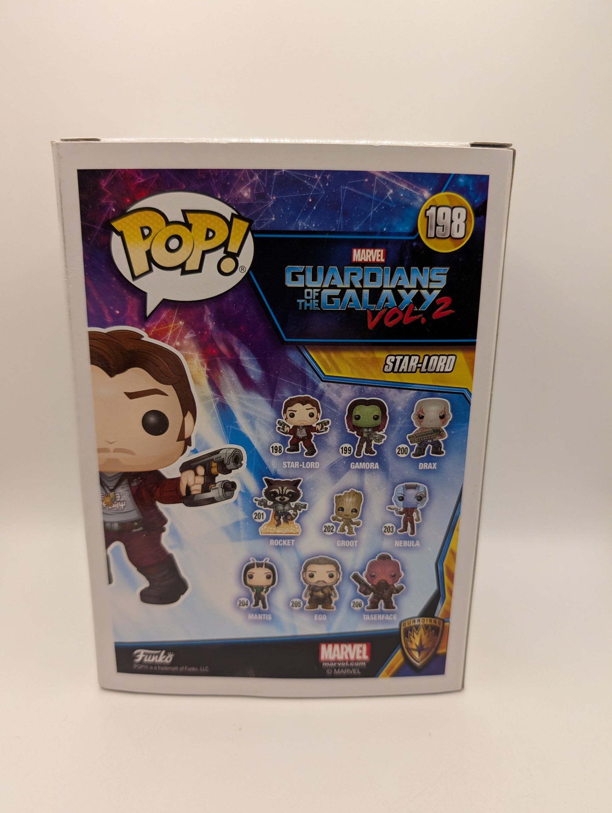 Star-Lord 198 ~ Marvel: Guardians of the Galaxy (GOTG) Vol. 2 ~ Funko Pop Vinyl FRENLY BRICKS - Open 7 Days