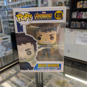FUNKO Pop Vinyl Bruce Banner Marvel #419 FRENLY BRICKS - Open 7 Days