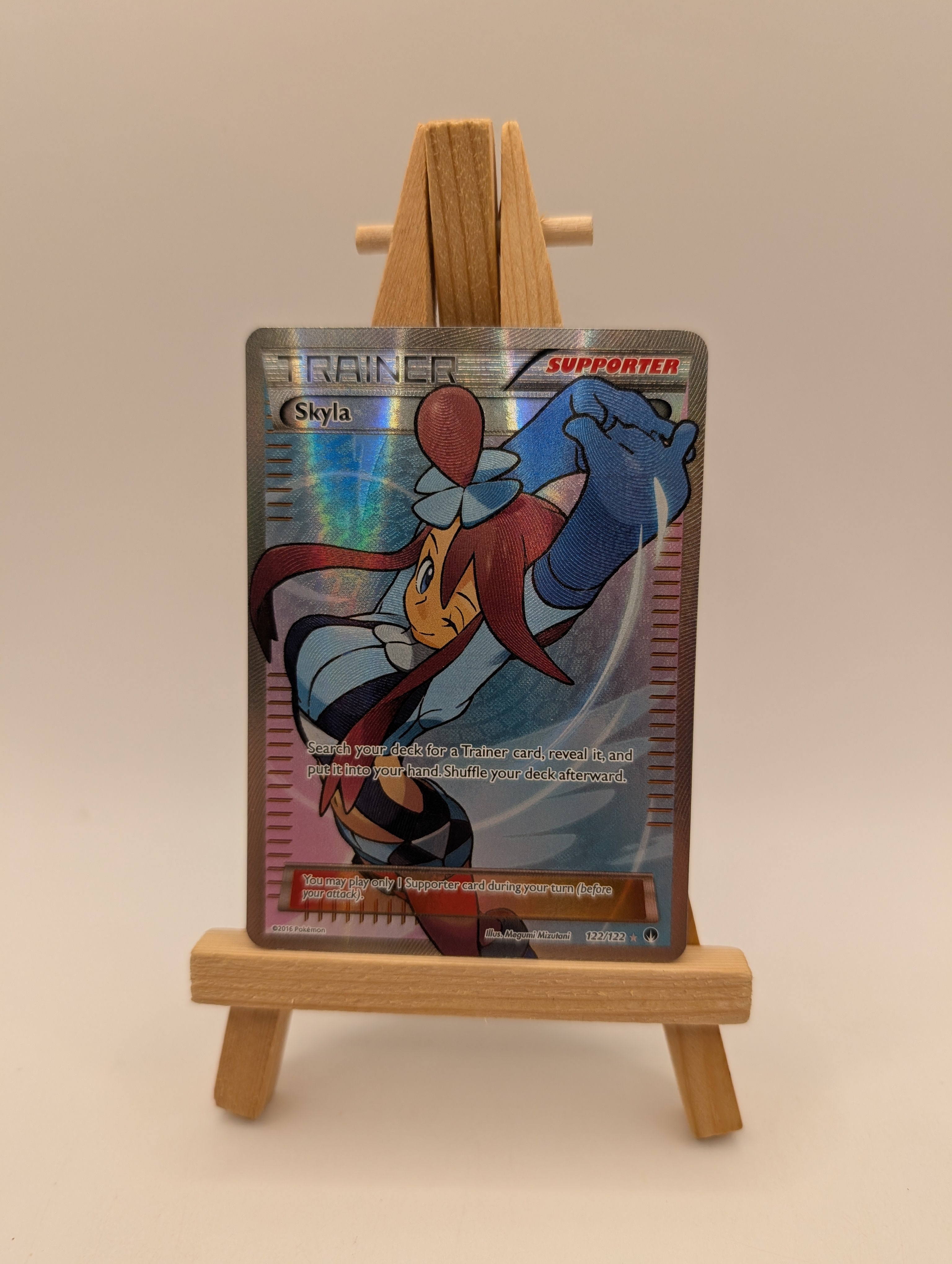 Skyla - 122/122 - Full Art Trainer - XY Break Point - Pokemon Card