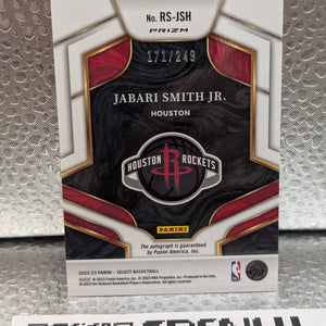 2022-23 Select Jabari Smith Jr Rookie Signatures Silver Prizm Auto /249 RC FRENLY BRICKS - Open 7 Days