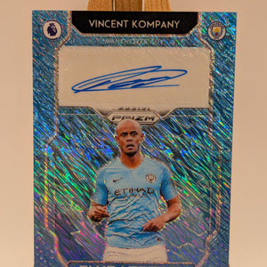2019 Panini Prizm Premier Vincent Kompany Club Legends Auto Blue Shimmer FOTL FRENLY BRICKS - Open 7 Days
