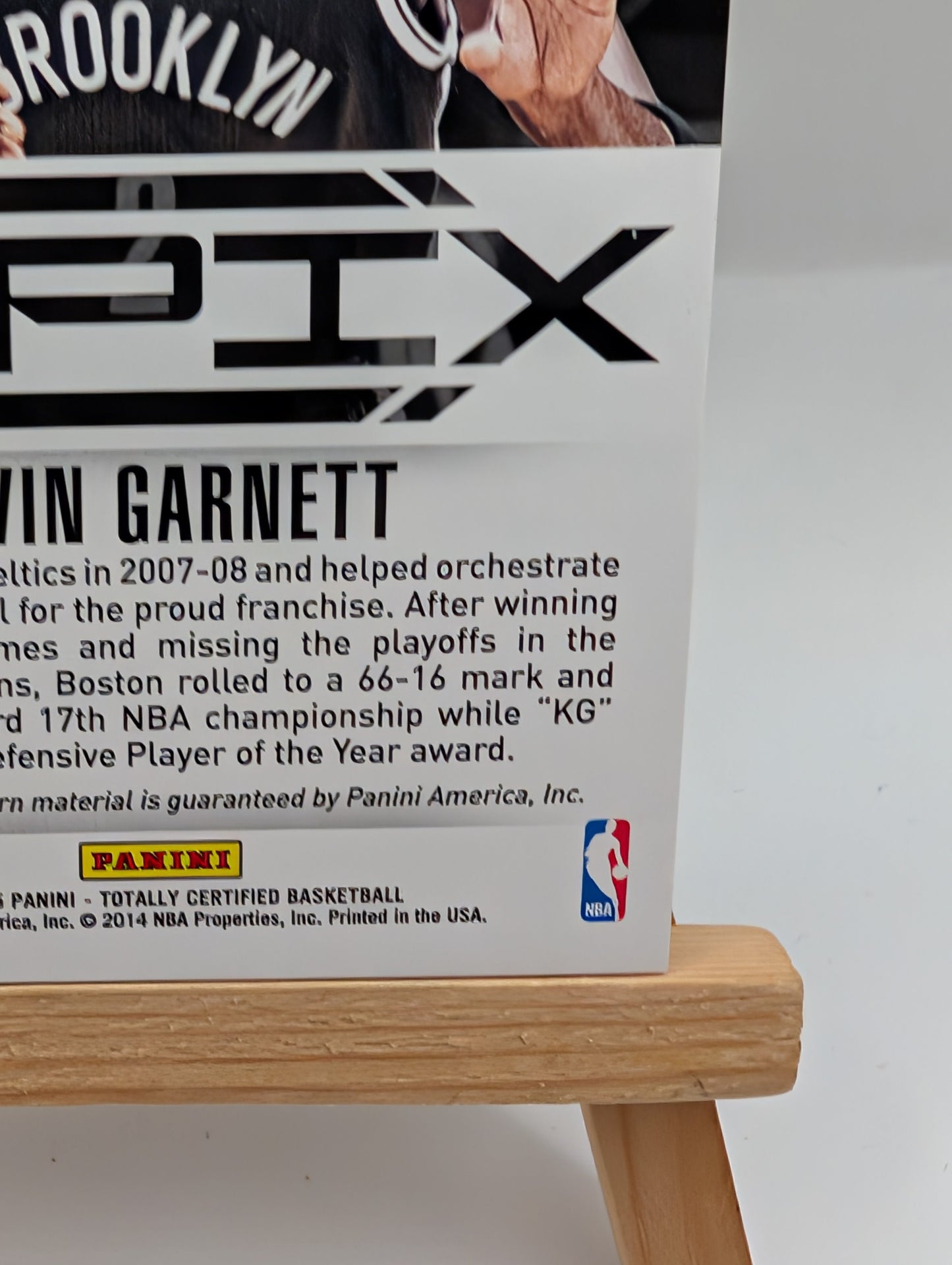 2014-15 Totally Certified Kevin Garnett EPIX Play Memorabilia Jersey Gold #/10 FRENLY BRICKS - Open 7 Days