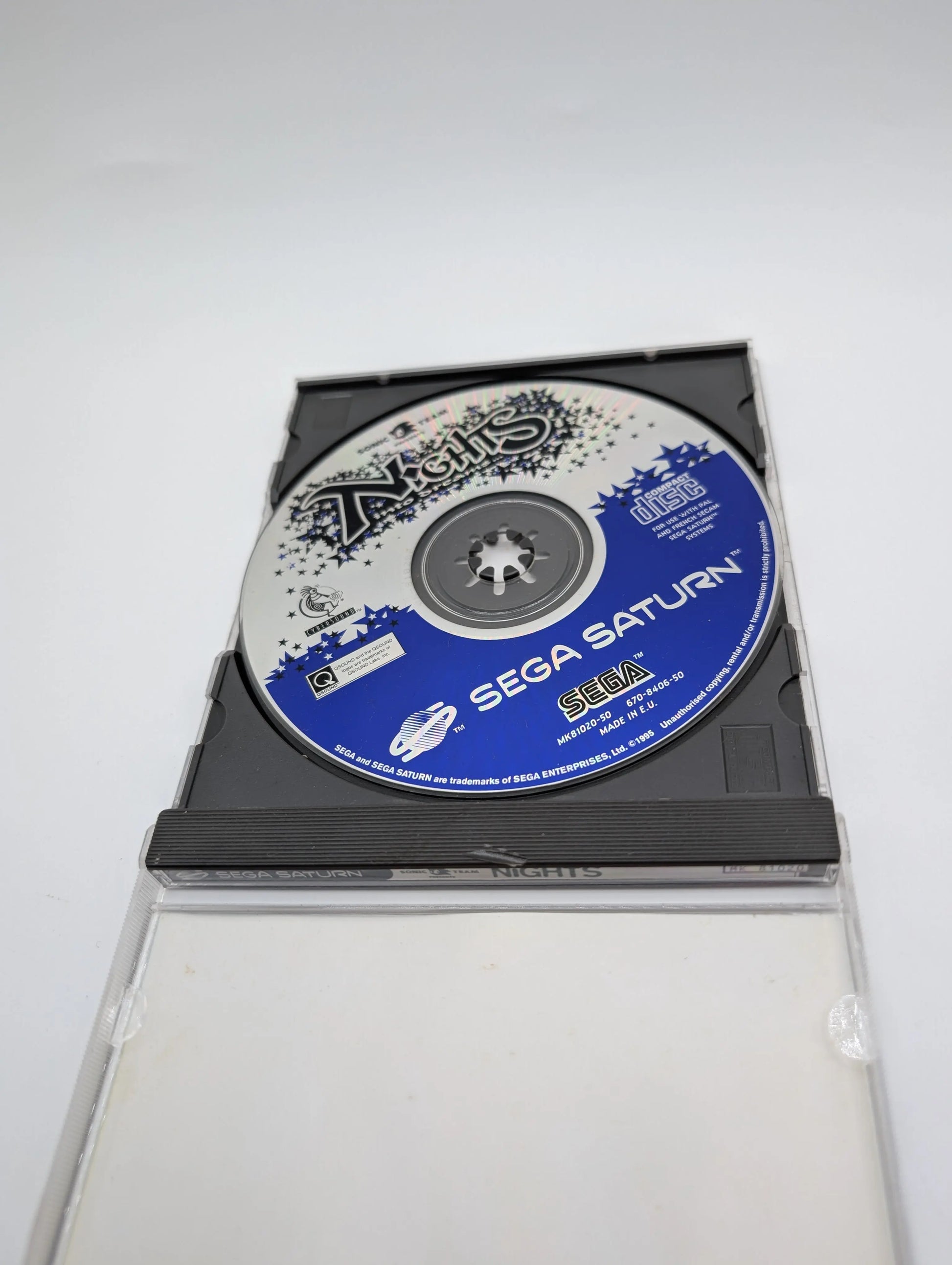 Nights into Dreams Sega Saturn PAL Video Game Very Good Condition Vintage used FRENLY BRICKS - Open 7 Days