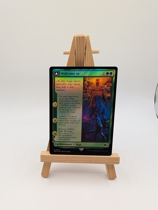 MTG Magic the Gathering REX Borderless Foil #7 Welcome to Jurassic Park World FRENLY BRICKS - Open 7 Days