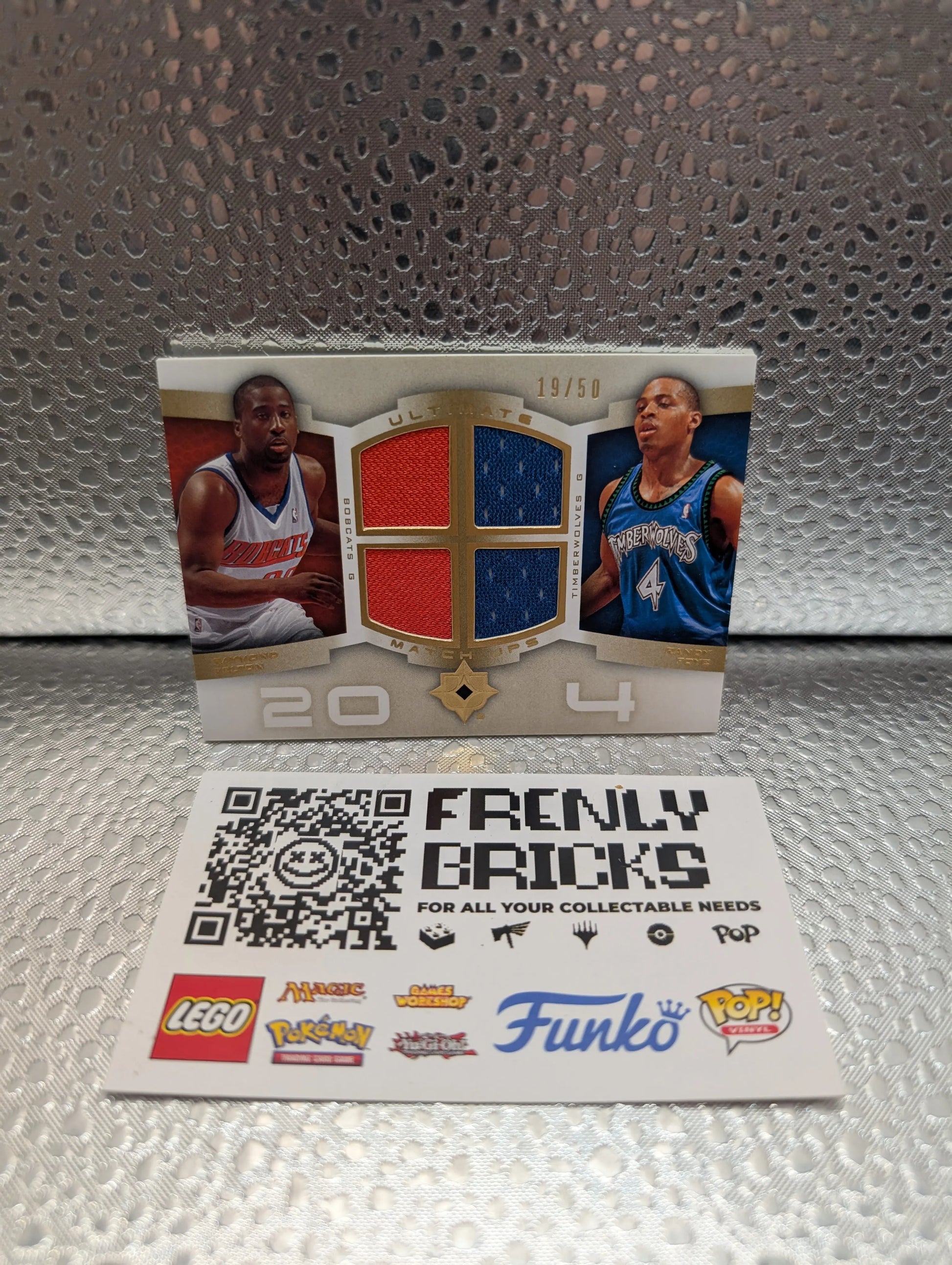 2004 Upper Deck Randy Foye Raymond Felton 4 Patch /50 FRENLY BRICKS - Open 7 Days