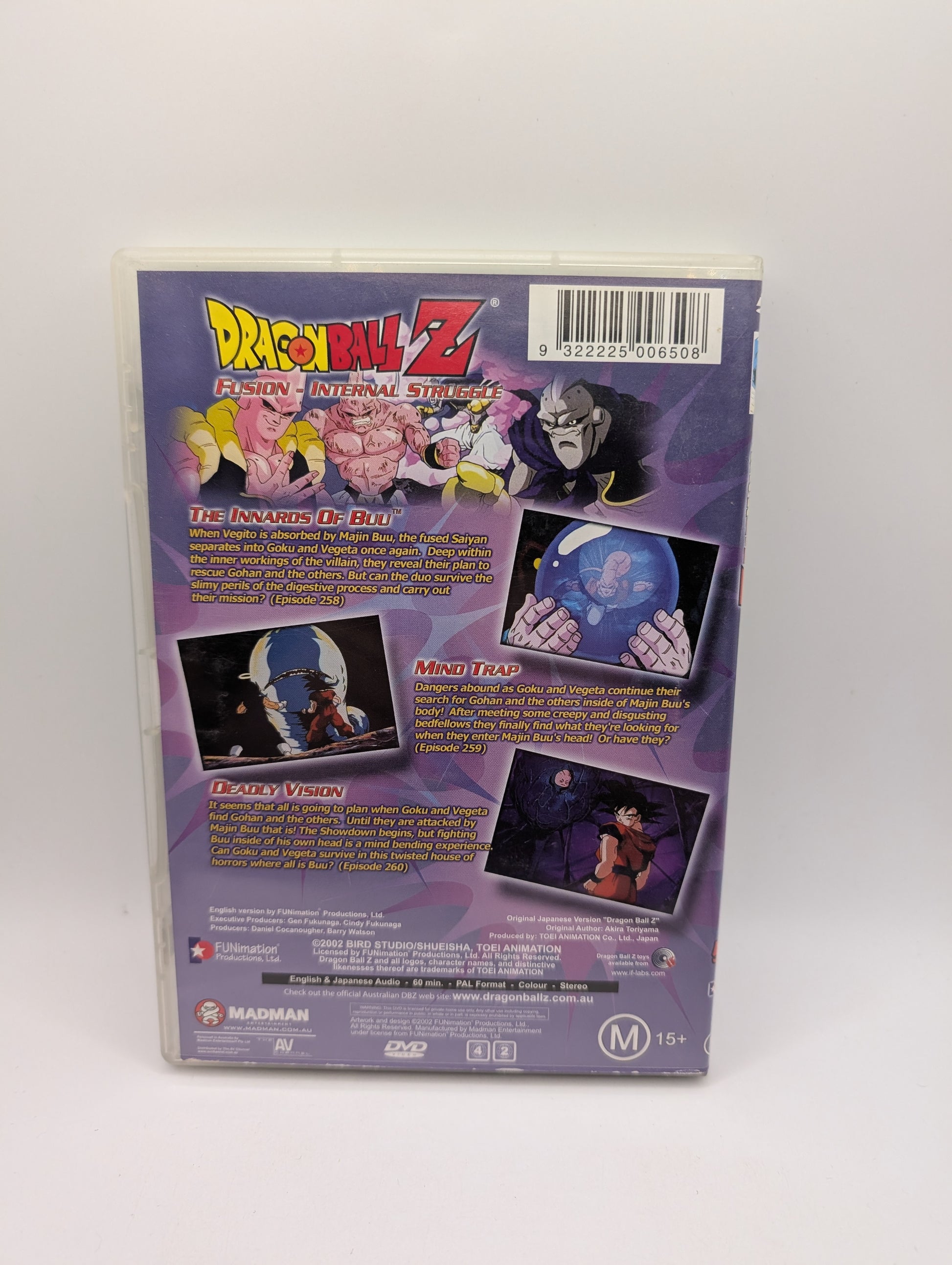 Dragon Ball Z Fusion 5.12 Internal Struggle [DVD] Anime Madman
