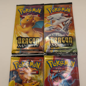 Pokemon TCG Dragon Majesty Booster Pack Art Sets (4 Packs) FRENLY BRICKS - Open 7 Days