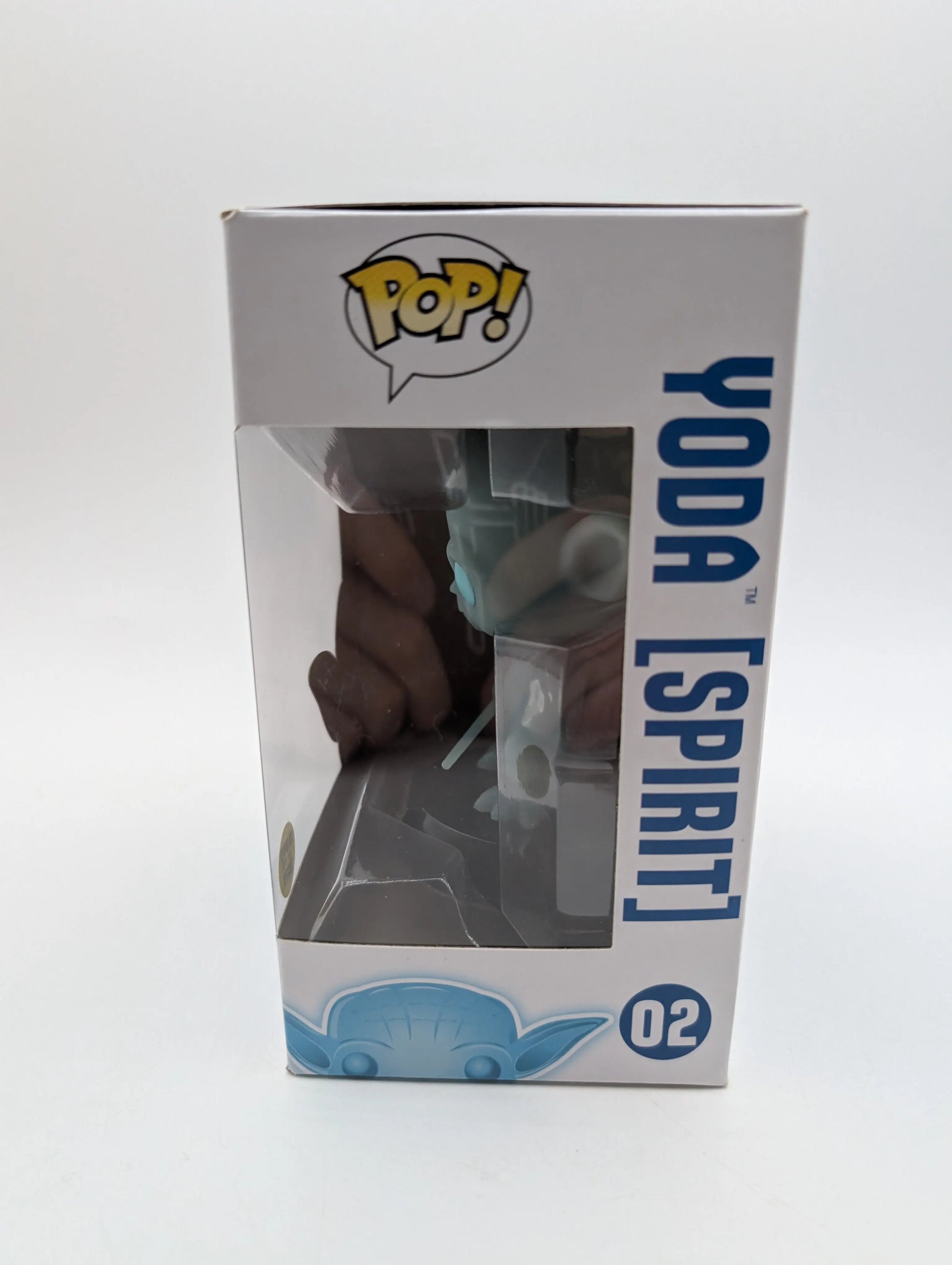 FUNKO POP STAR WARS 02 YODA (SPIRIT) VINYL BOBBLE-HEAD IN BOX GLOWS IN THE DARK FRENLY BRICKS - Open 7 Days