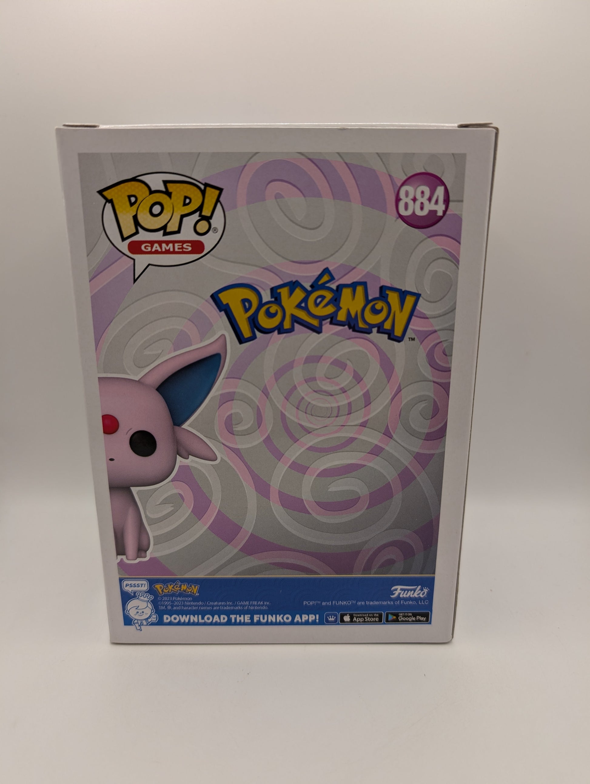 Funko POP Vinyl - Games - Pokemon - Espeon - #884 Flocked FRENLY BRICKS - Open 7 Days