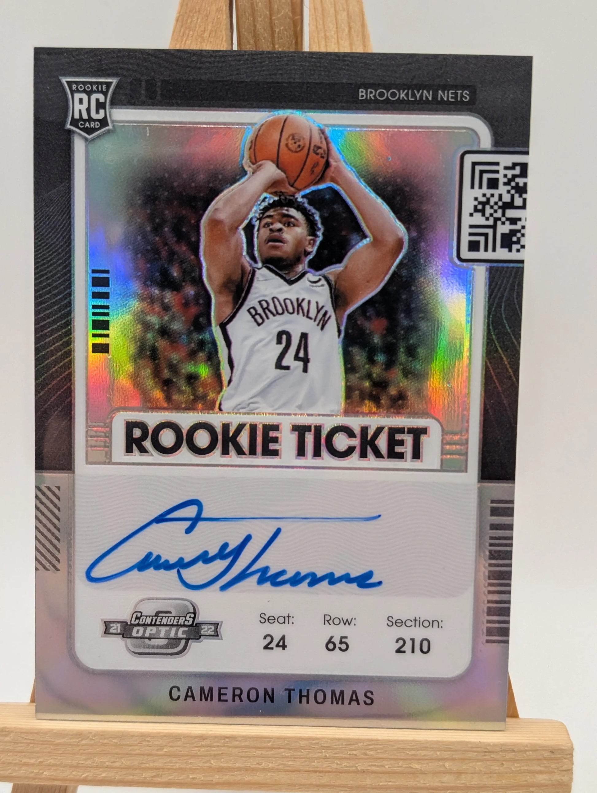 2021 Contenders Optic Cameron Thomas Variation Auto 137 FRENLY BRICKS - Open 7 Days
