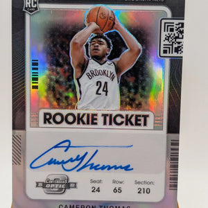 2021 Contenders Optic Cameron Thomas Variation Auto 137 FRENLY BRICKS - Open 7 Days