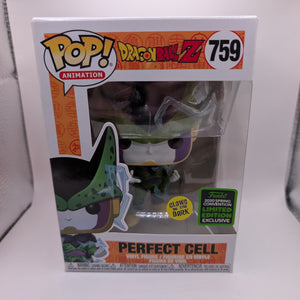 Perfect Cell 759 Pop Vinyl Funko In Protector Glow 2020 Spring Convention DBZ FRENLY BRICKS - Open 7 Days