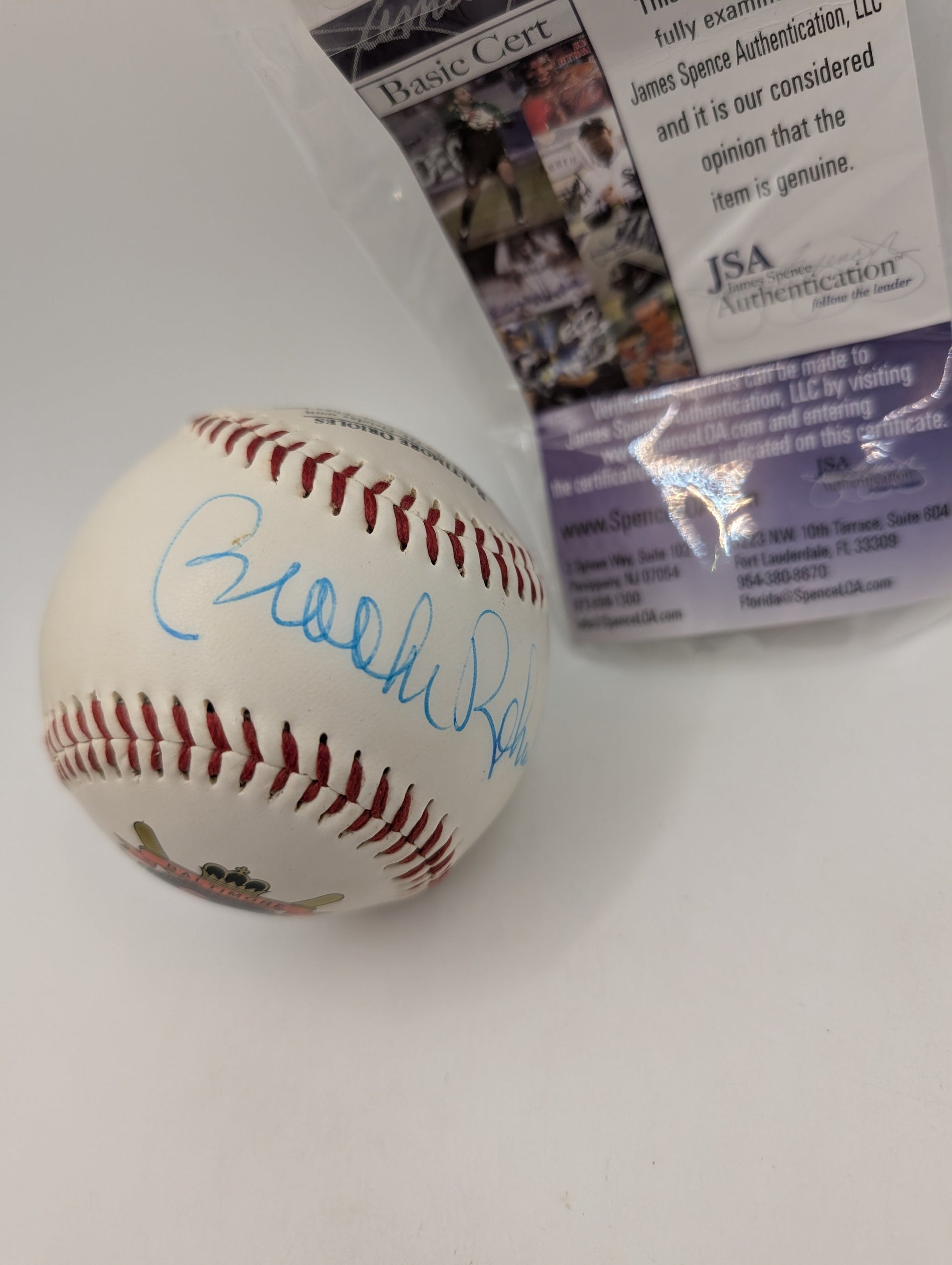 Multi Signed Baseball Brooks Robinson Eric Davis JSA Cert Authentic Orioles FRENLY BRICKS - Open 7 Days