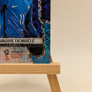 2018 Panini Prizm World Cup #85 Ousmane Dembele Light Blue Lazer #/125 France