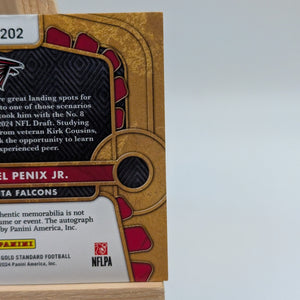 24 Panini Rookie Patch Auto RPA Michael Penix Jr. /49 Panini Gold Standard FRENLY BRICKS - Open 7 Days