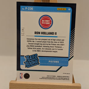 2024-25 Donruss Optic Preview Ron Holland II Rated Rookie Red #236 /25 FRENLY BRICKS - Open 7 Days