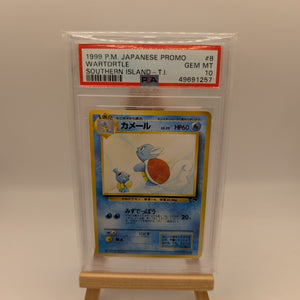 Pokémon 1999 P.M. Japanese Promo Wartortle Southern Island PSA 10 Gem MT #8 FRENLY BRICKS - Open 7 Days