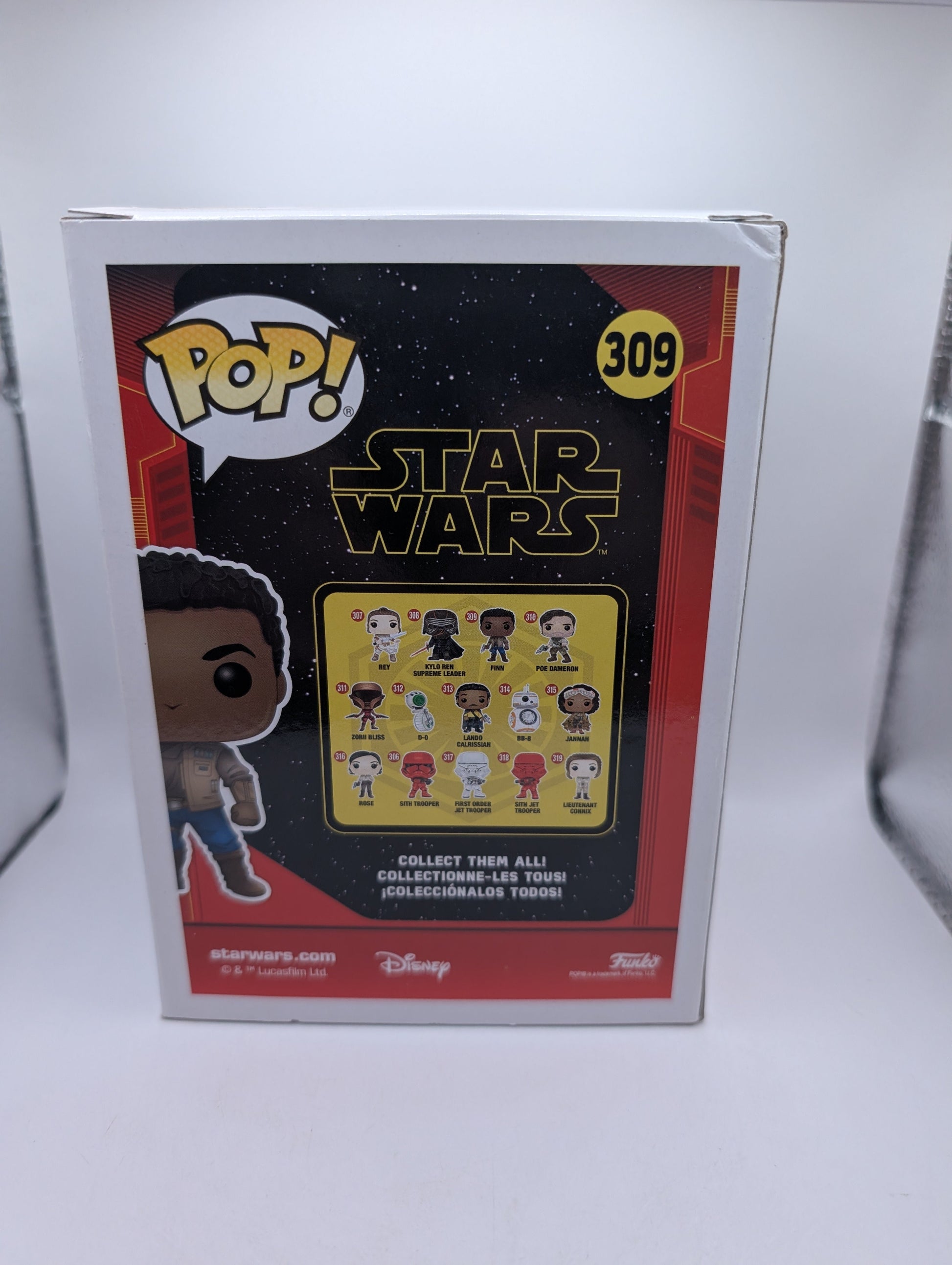 Star Wars Finn Pop Vinyl #309 New in Box Bobble-Head FRENLY BRICKS - Open 7 Days