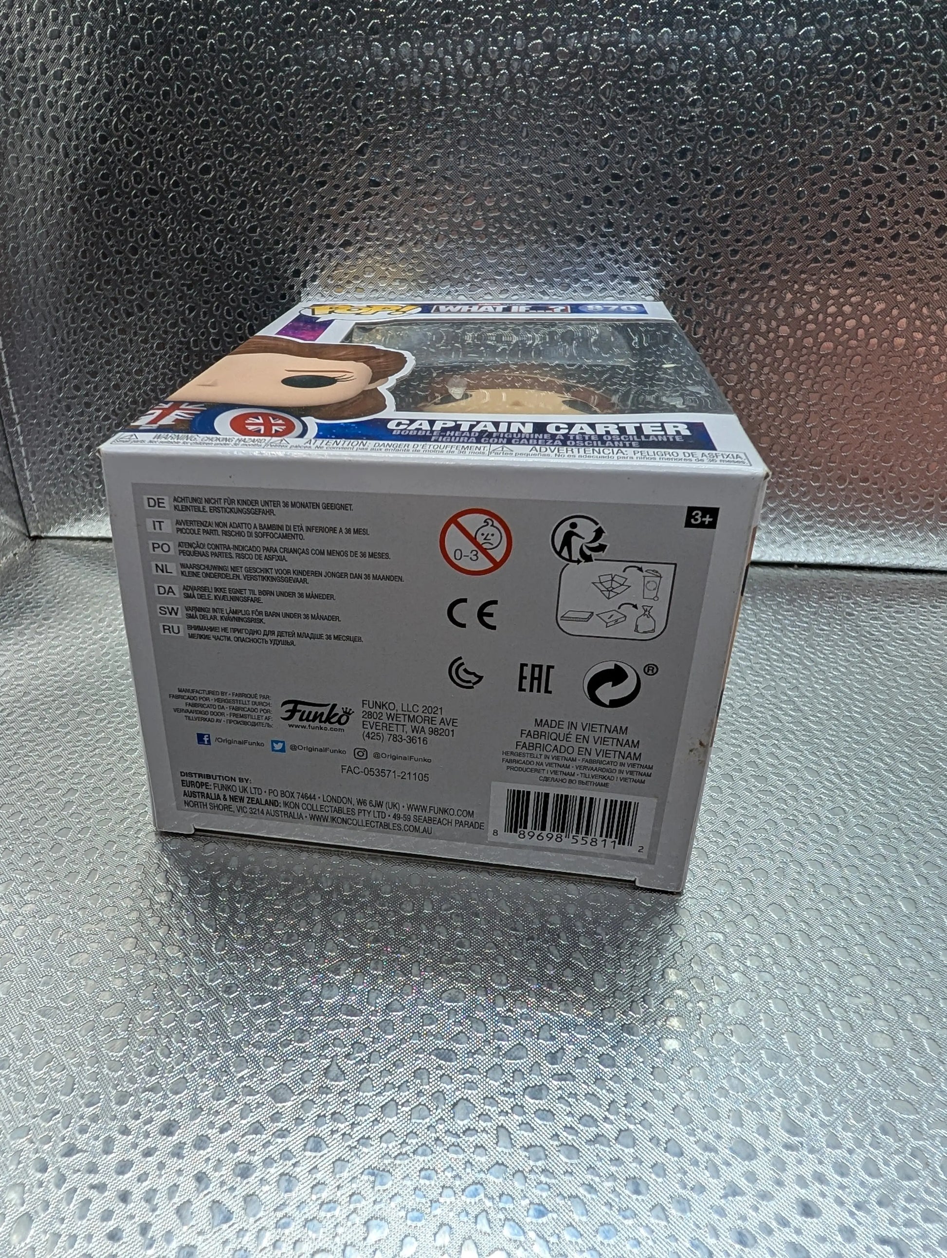 FUNKO Pop Vinyl Captain Carter #870 FRENLY BRICKS - Open 7 Days