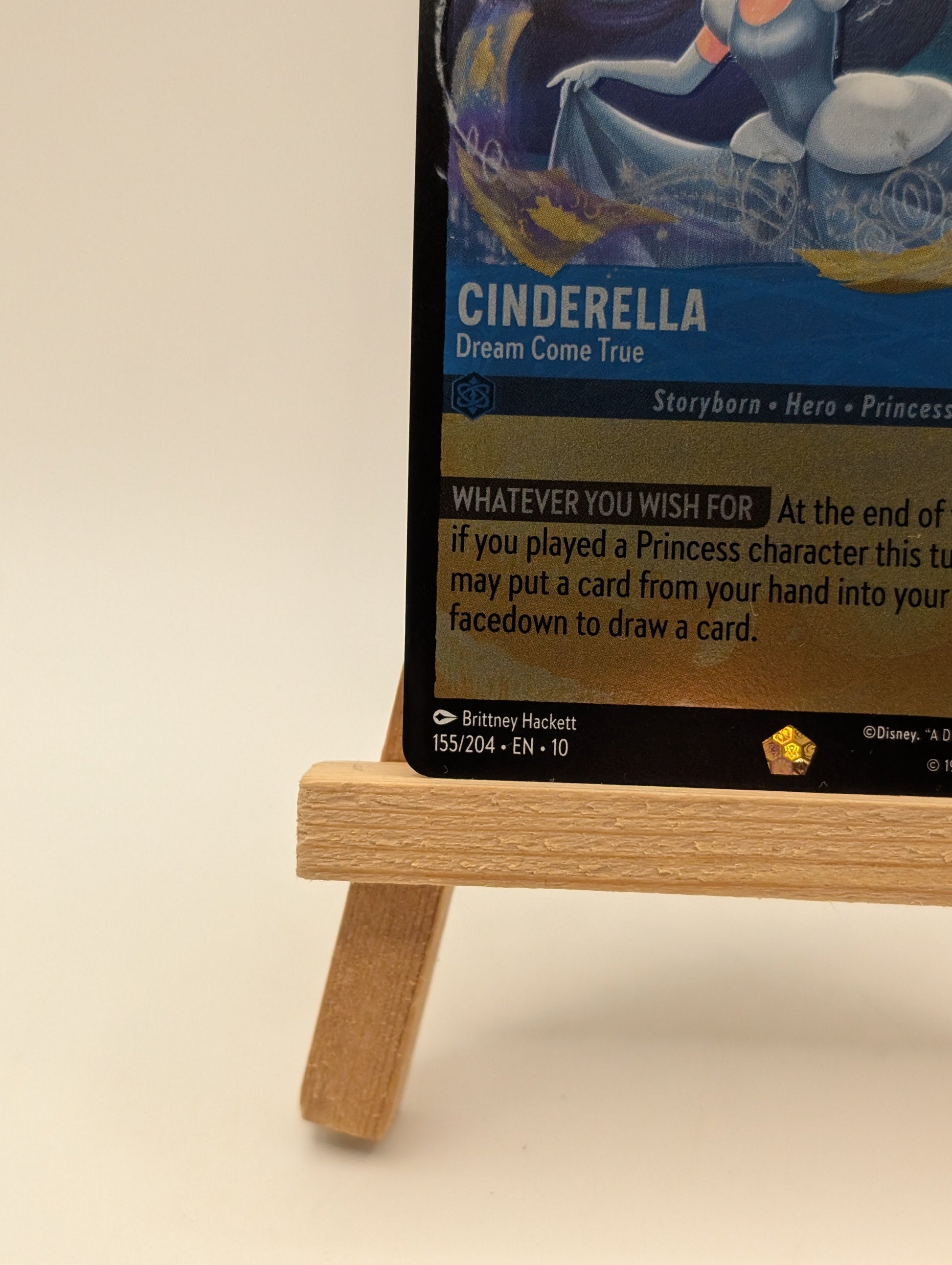 Lorcana Whispers in the Well - Cinderella - Dream Come True 155/204 FOIL FRENLY BRICKS - Open 7 Days