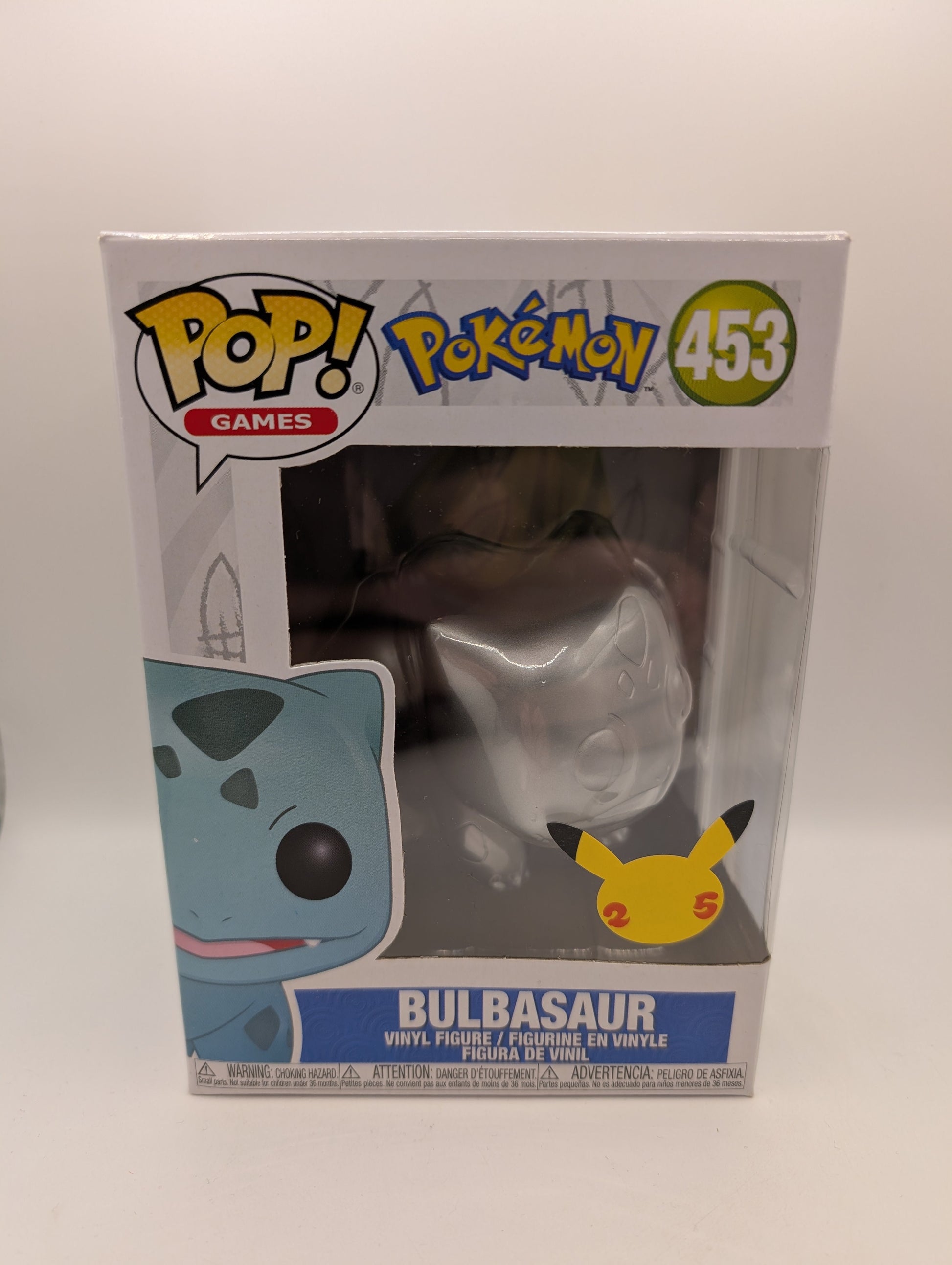 Funko POP! Games Pokémon- Bulbasaur #453 - 25th Anniversary Ed FRENLY BRICKS - Open 7 Days