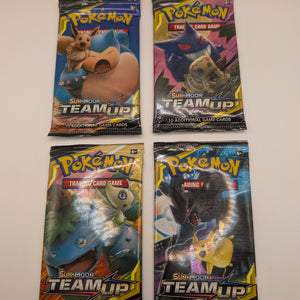 Pokemon TCG Sun & Moon Team Up 4 Booster Packs - Art Set FRENLY BRICKS - Open 7 Days