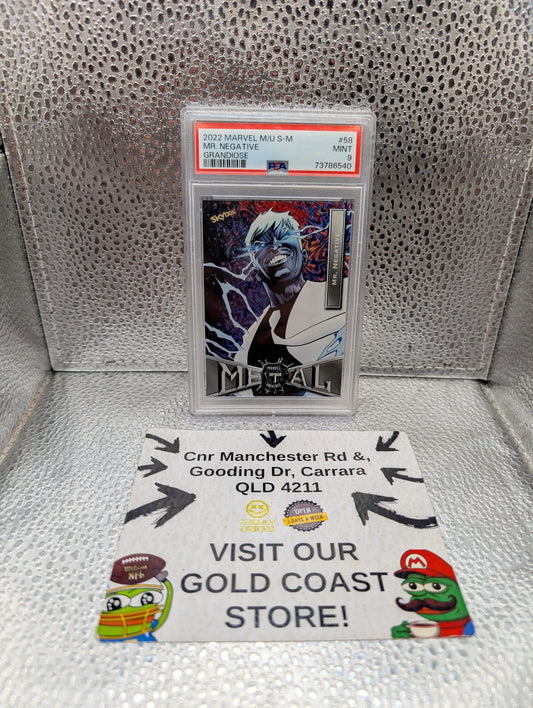 2022 marvel metal universe spider-man Grandiose PSA 9 #58 FRENLY BRICKS - Open 7 Days