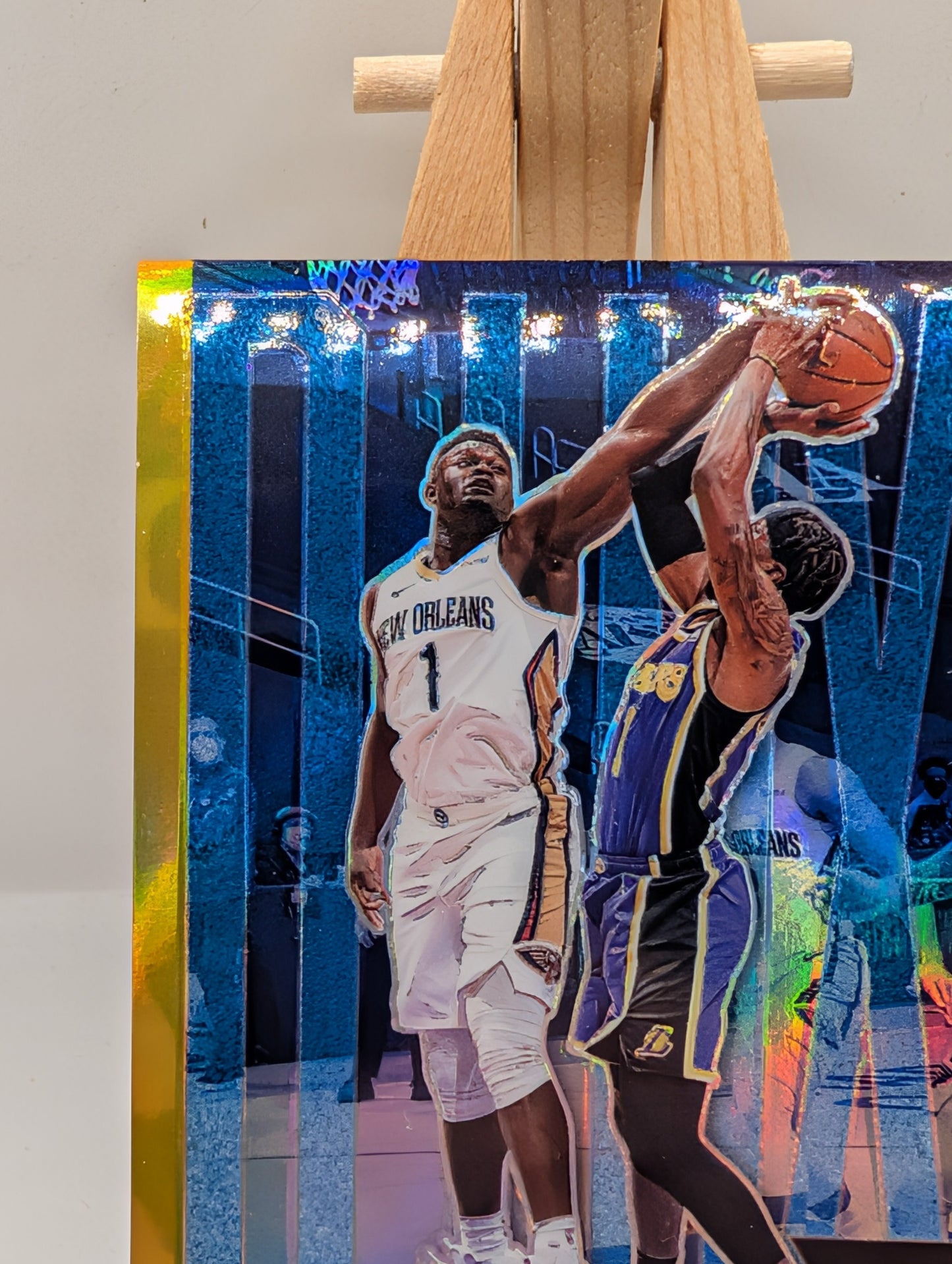 2020-21 Panini Flux #1 D Lux Zion Williamson Gold Prizm /10 Pelicans FRENLY BRICKS - Open 7 Days