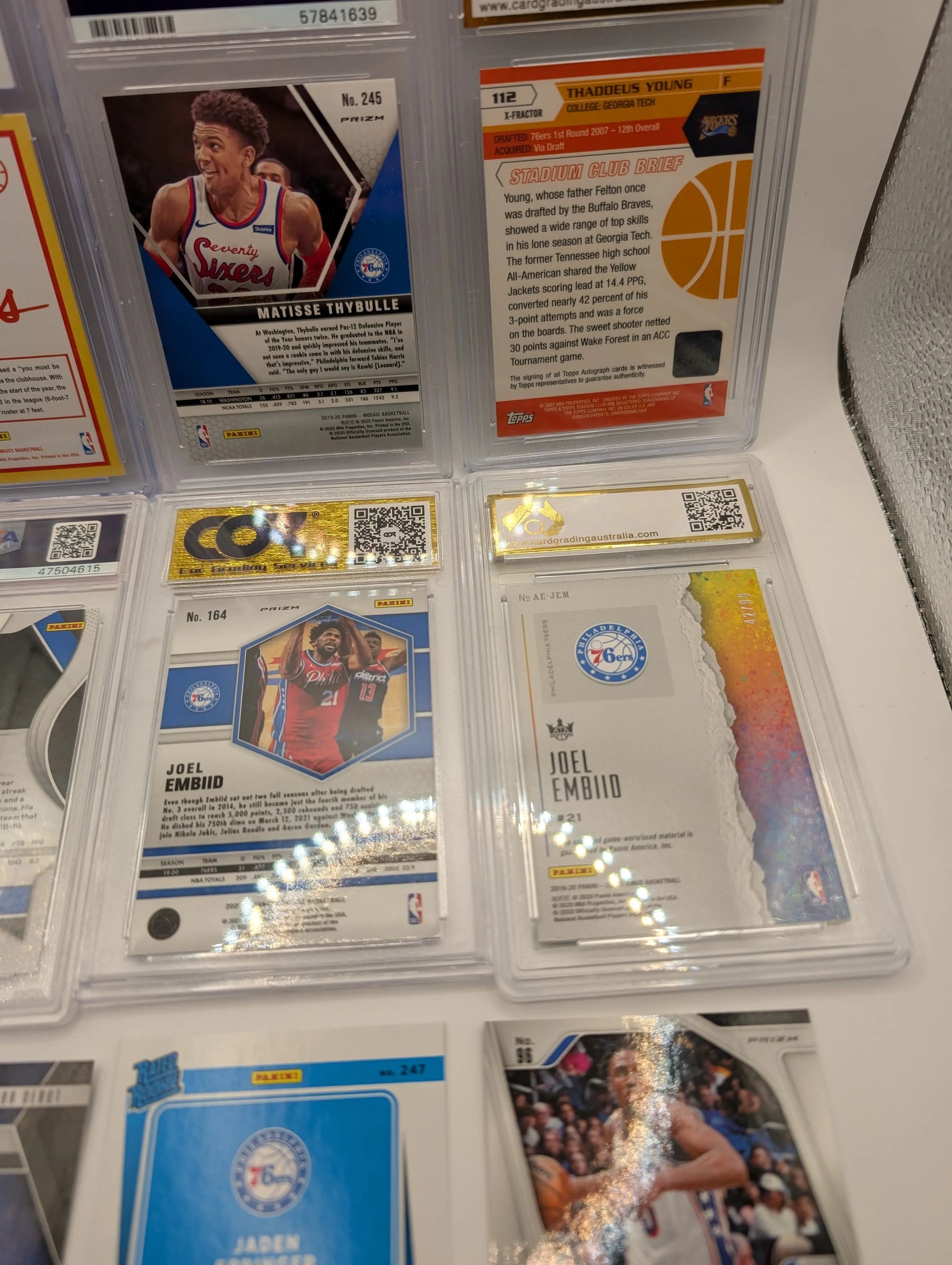 Philadelphia 76ers NBA Basketball Card Lot, Rookies, Patch, Auto, Joel Embiid FRENLY BRICKS - Open 7 Days