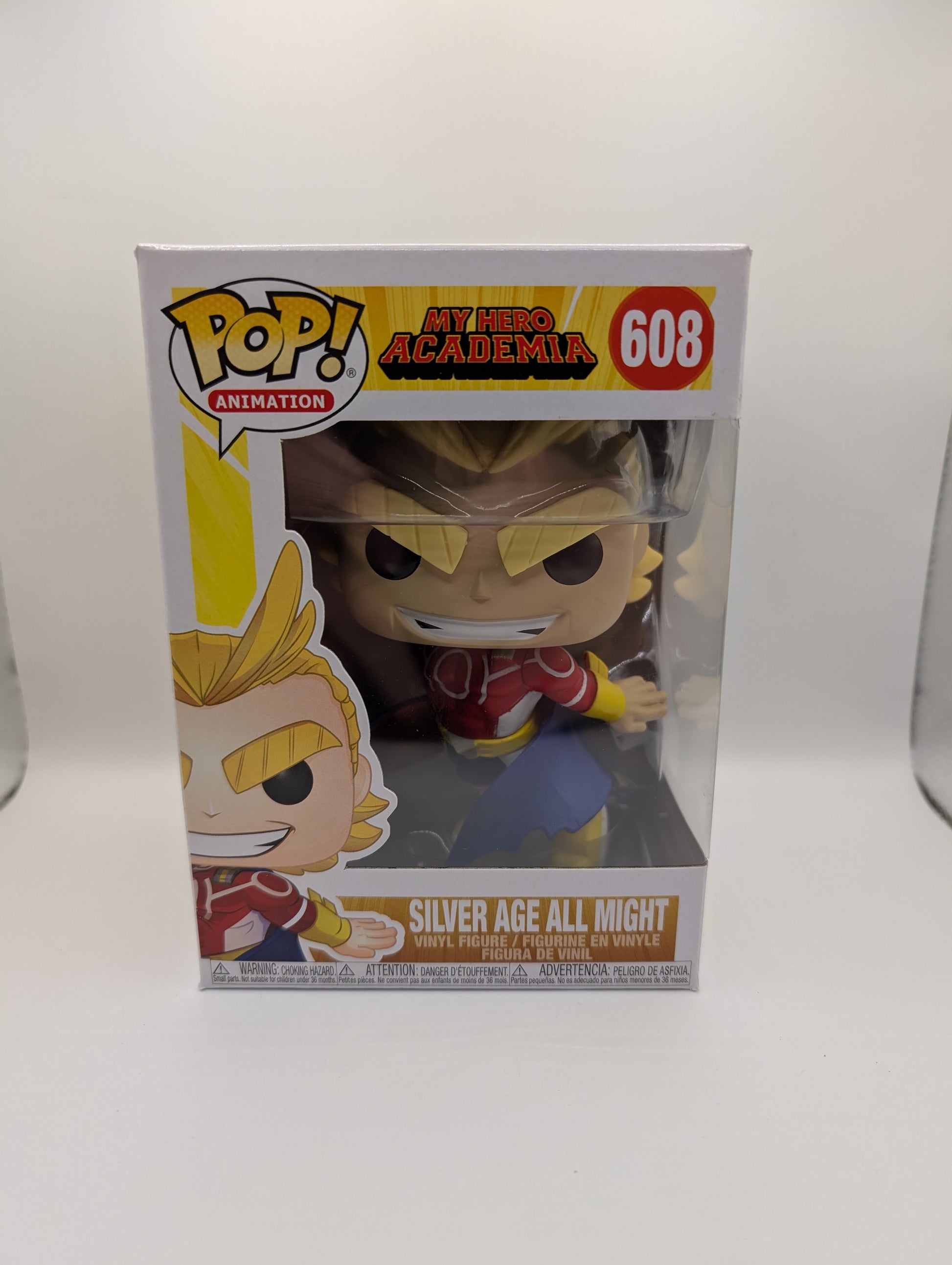 Funko Pop Silver Age All Might 608 My Hero Academia Vinyl Figure FRENLY BRICKS - Open 7 Days