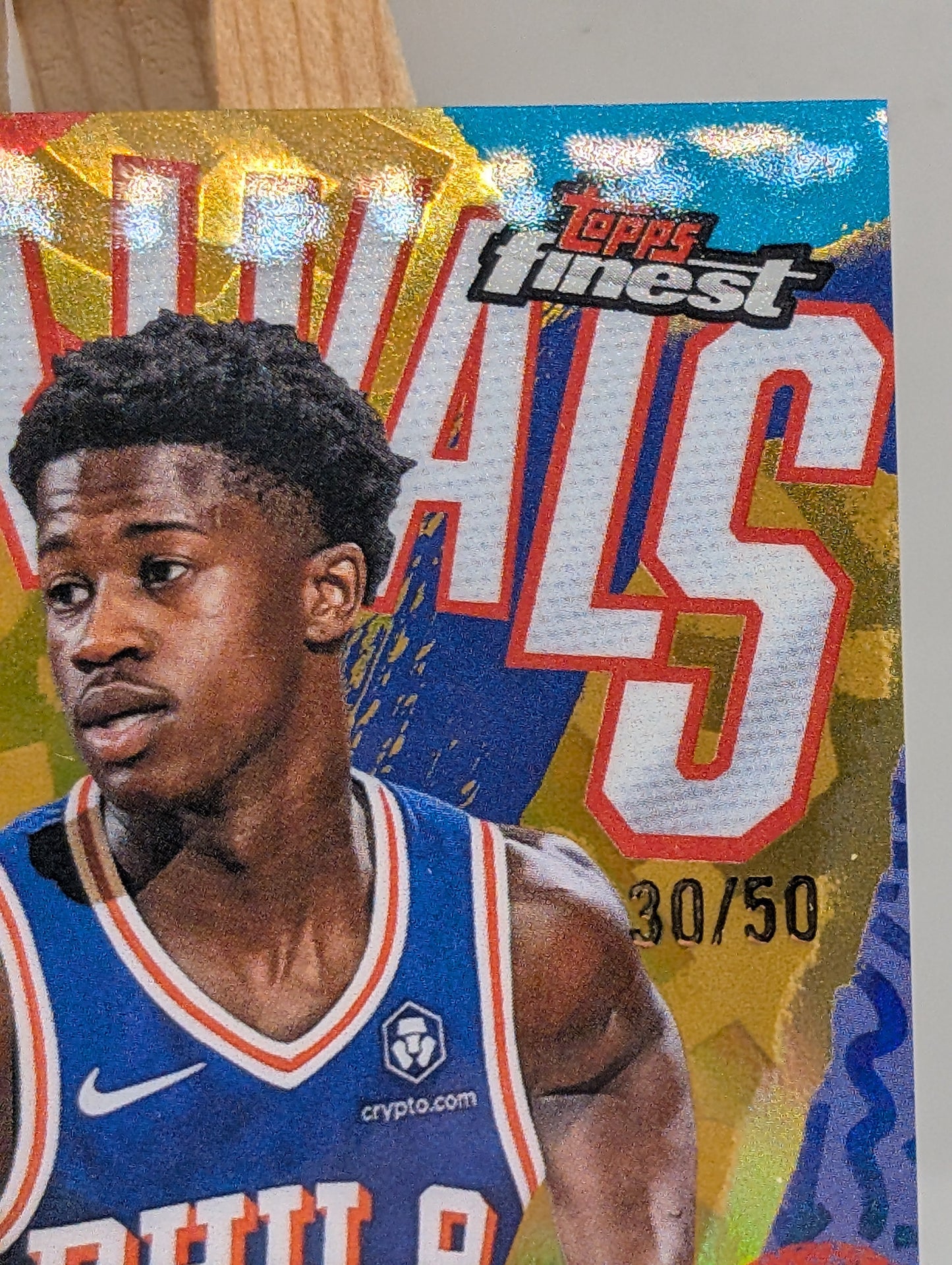 2025-26 Topps Finest VJ Edgecombe Arrivals RC Gold Refractor Rookie #/50 76ers FRENLY BRICKS - Open 7 Days