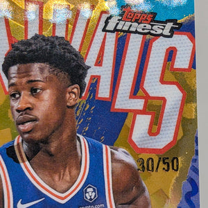 2025-26 Topps Finest VJ Edgecombe Arrivals RC Gold Refractor Rookie #/50 76ers FRENLY BRICKS - Open 7 Days