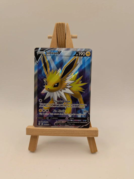 Pokemon Card - Jolteon V 177/203 Full Art Ultra Rare - Evolving Skies FRENLY BRICKS - Open 7 Days