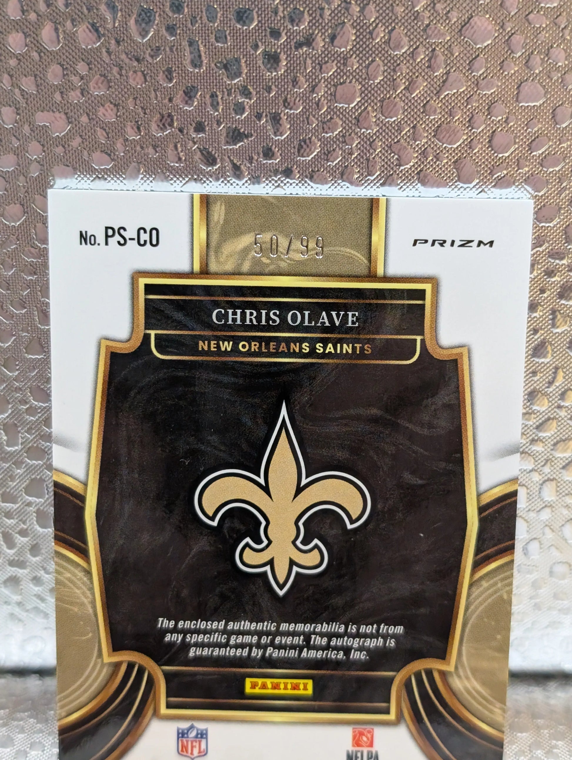 chris olave select rookie patch auto /99 ps-co SILVER FRENLY BRICKS - Open 7 Days