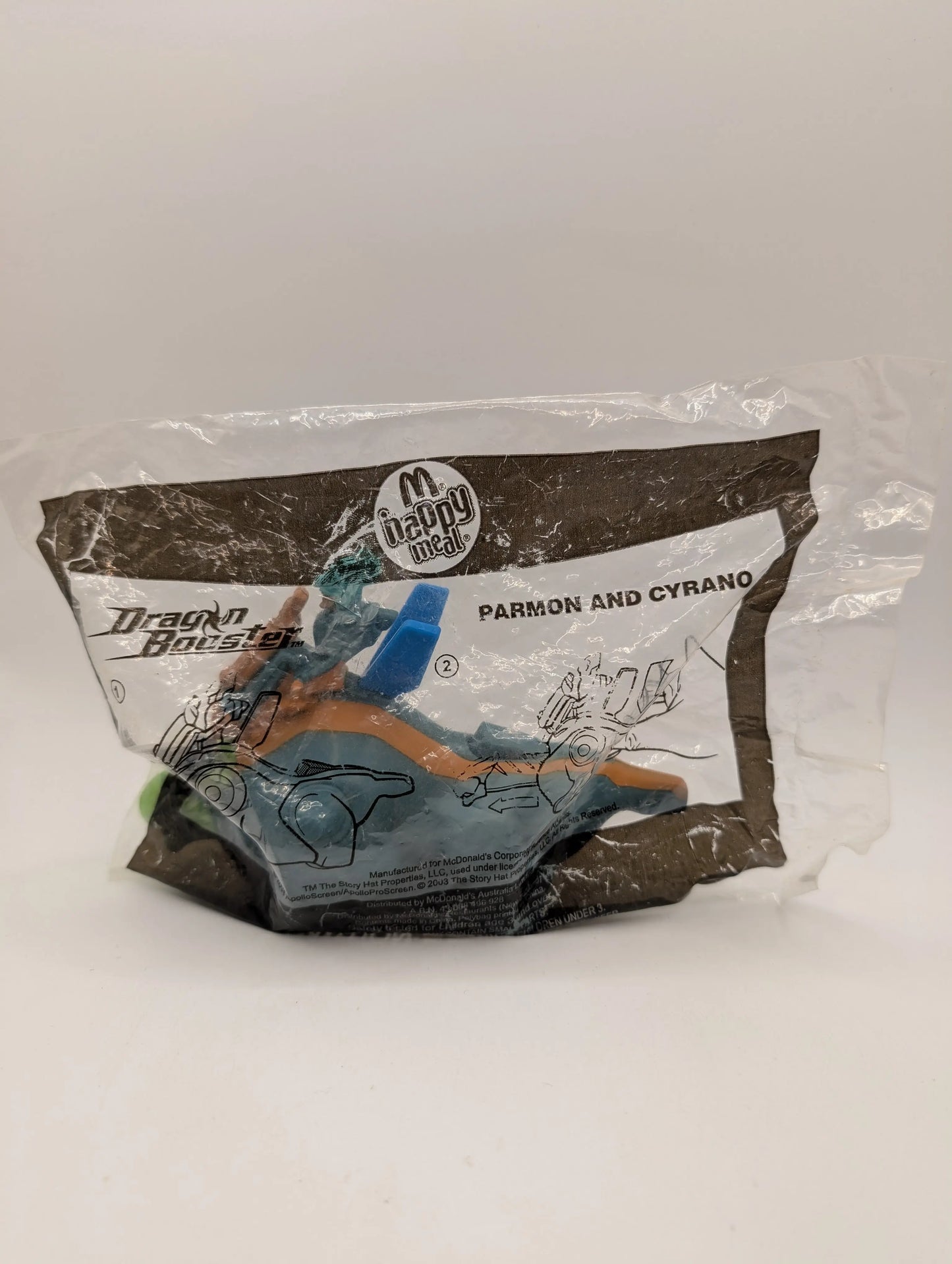 New In PackageMcDonald Happy Meal Toy - Dragon Booster- Parmon & Cyran #7 FRENLY BRICKS - Open 7 Days