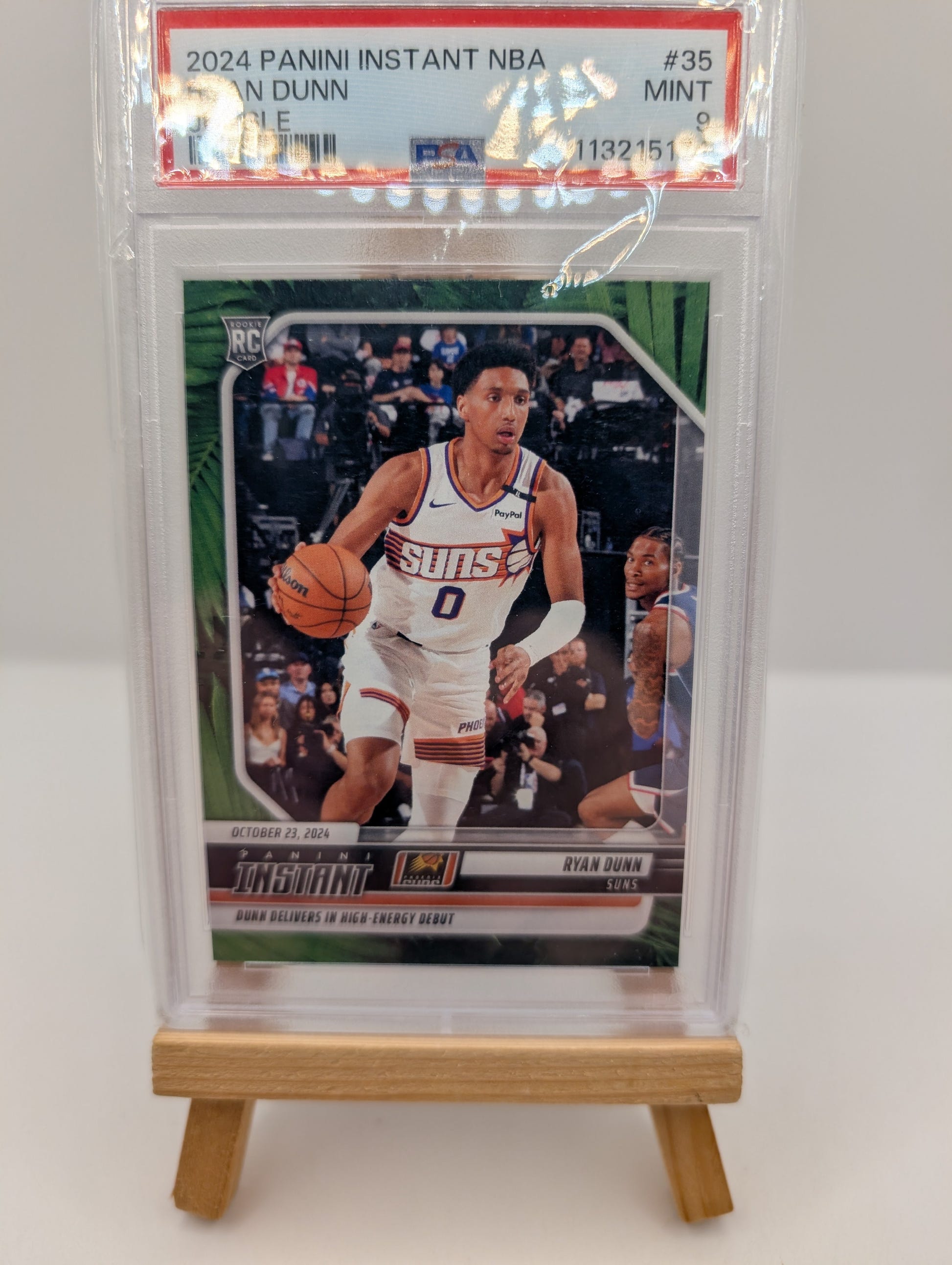 2024 Panini Instant NBA Ryan Dunn Jungle #35 PSA 9 /25 FRENLY BRICKS - Open 7 Days image 2