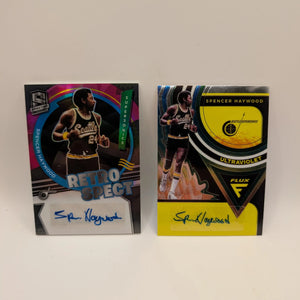 2021-22 Panini Spectra SPENCER HAYWOOD + Flux Auto Bundle Lot NBA Basketball FRENLY BRICKS - Open 7 Days