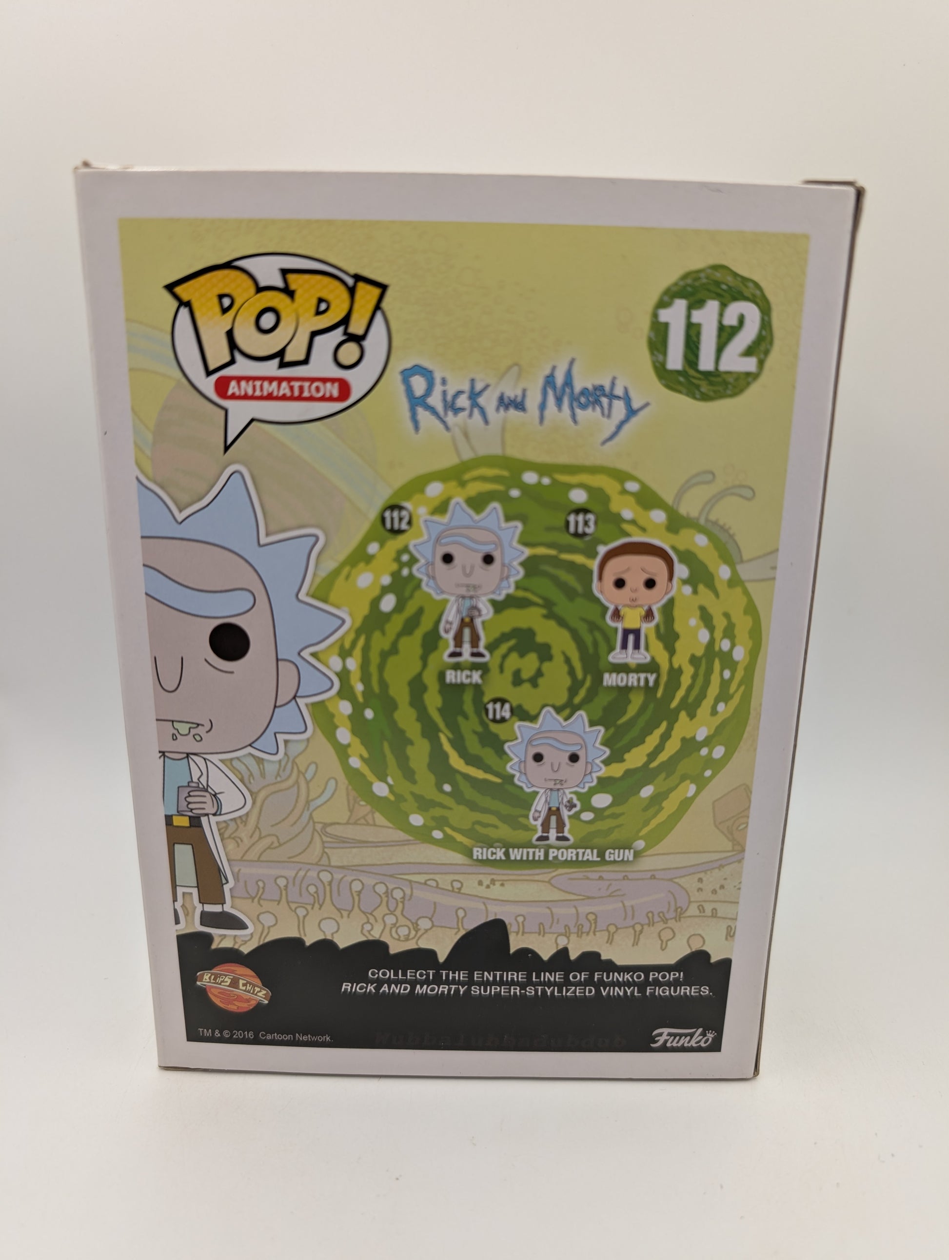 Funko Pop! Rick #112 Rick and Morty 2016 Animation Vaulted Collectible Figure