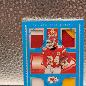 2022 ~ SKYY MOORE ~ Encased ~ RC/Quad Patch ~ /50 ~ #RQM-17 Blue FRENLY BRICKS - Open 7 Days