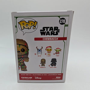 Star Wars - Chewbacca with Lights Christmas Holiday Pop! Vinyl Figure #278 FRENLY BRICKS - Open 7 Days