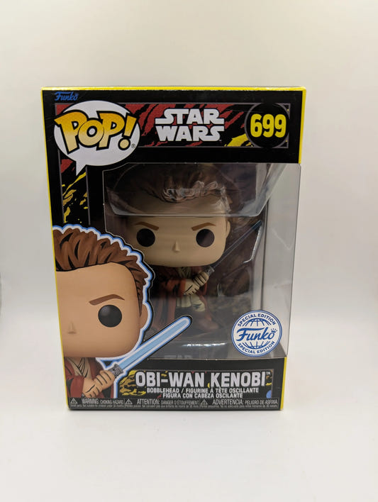 Star Wars: Phantom Menace 25th Anni - Obi-Wan Kenobi Pop! Vinyl Figure (RS) #699 FRENLY BRICKS - Open 7 Days