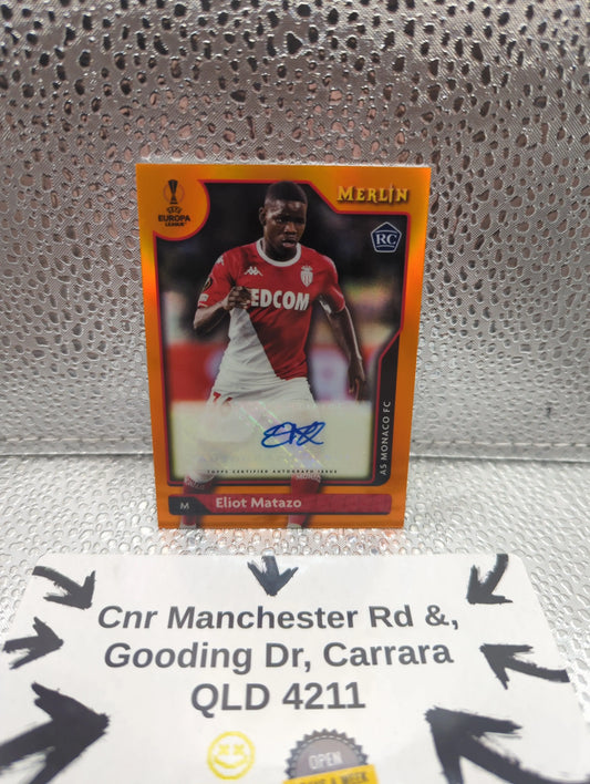 Topps Merlin UEFA - Eliot Matazo AUTO /25 AS Monaco FRENLY BRICKS - Open 7 Days